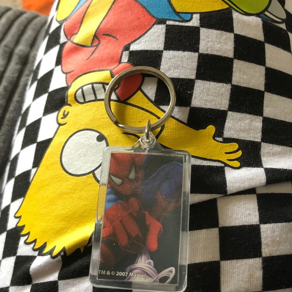 Marvel Spider-Man Keychain - Red, Blue & Black